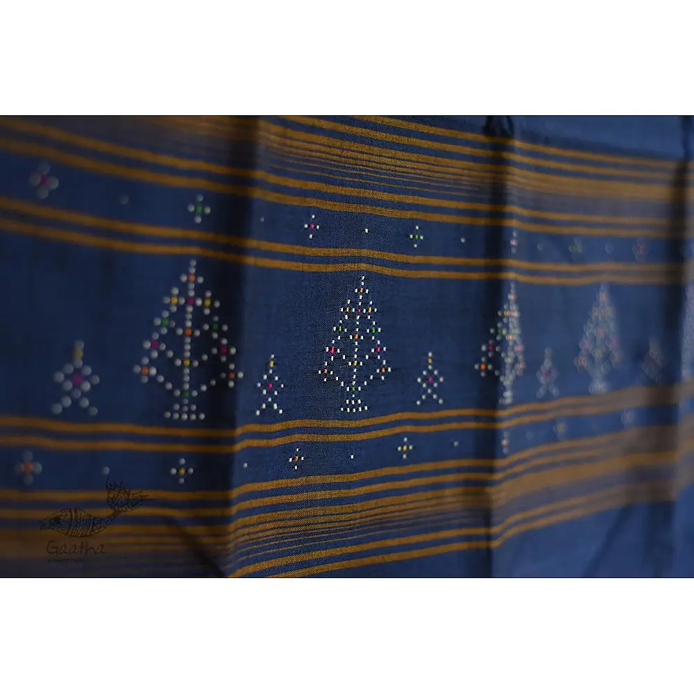 shop tangaliya cotton stole Blue