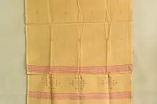 Gulmohar . गुलमोहर | Tangaliya Woven Cotton Stole - Peach
