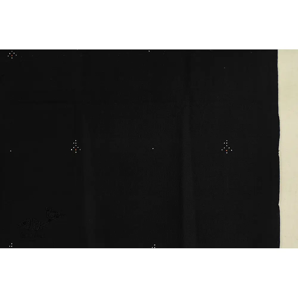 shop Tangaliya Woven Cotton Stole - Black