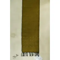 Gulmohar . गुलमोहर | Tangaliya ⁂ Cotton Scarf - Green