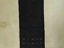 Gulmohar . गुलमोहर | Tangaliya ⁂ Cotton Scarf - Carbon Black