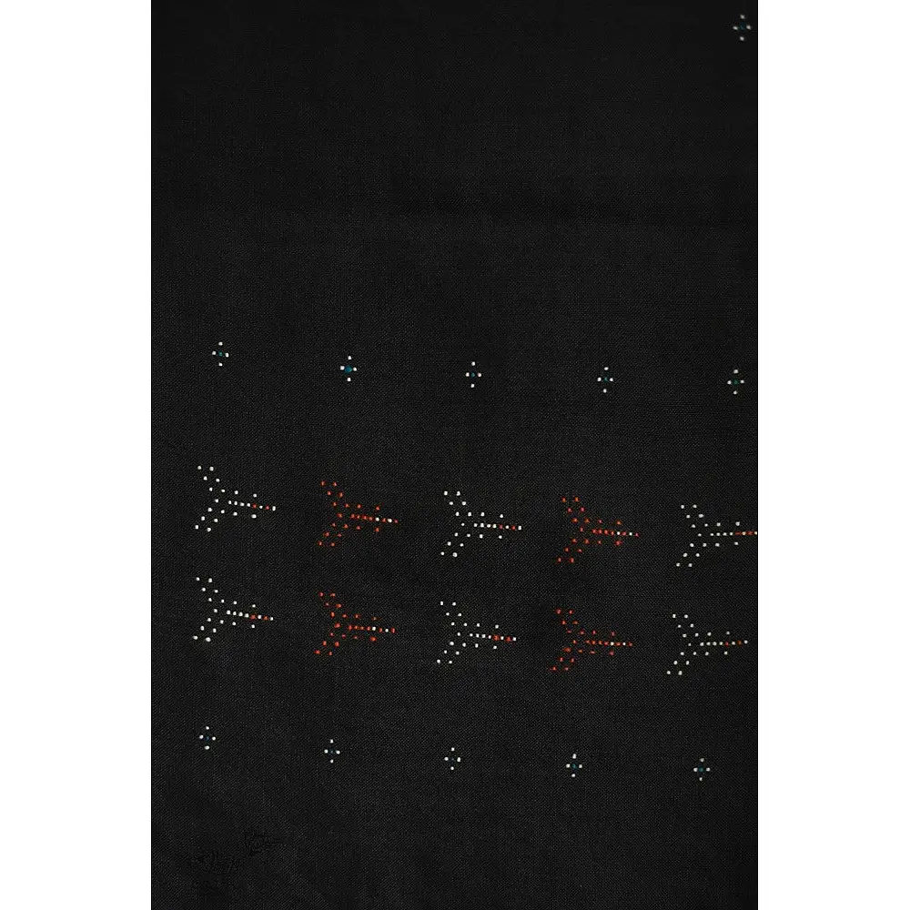 shop tangaliya cotton Scarf  - Carbon Black