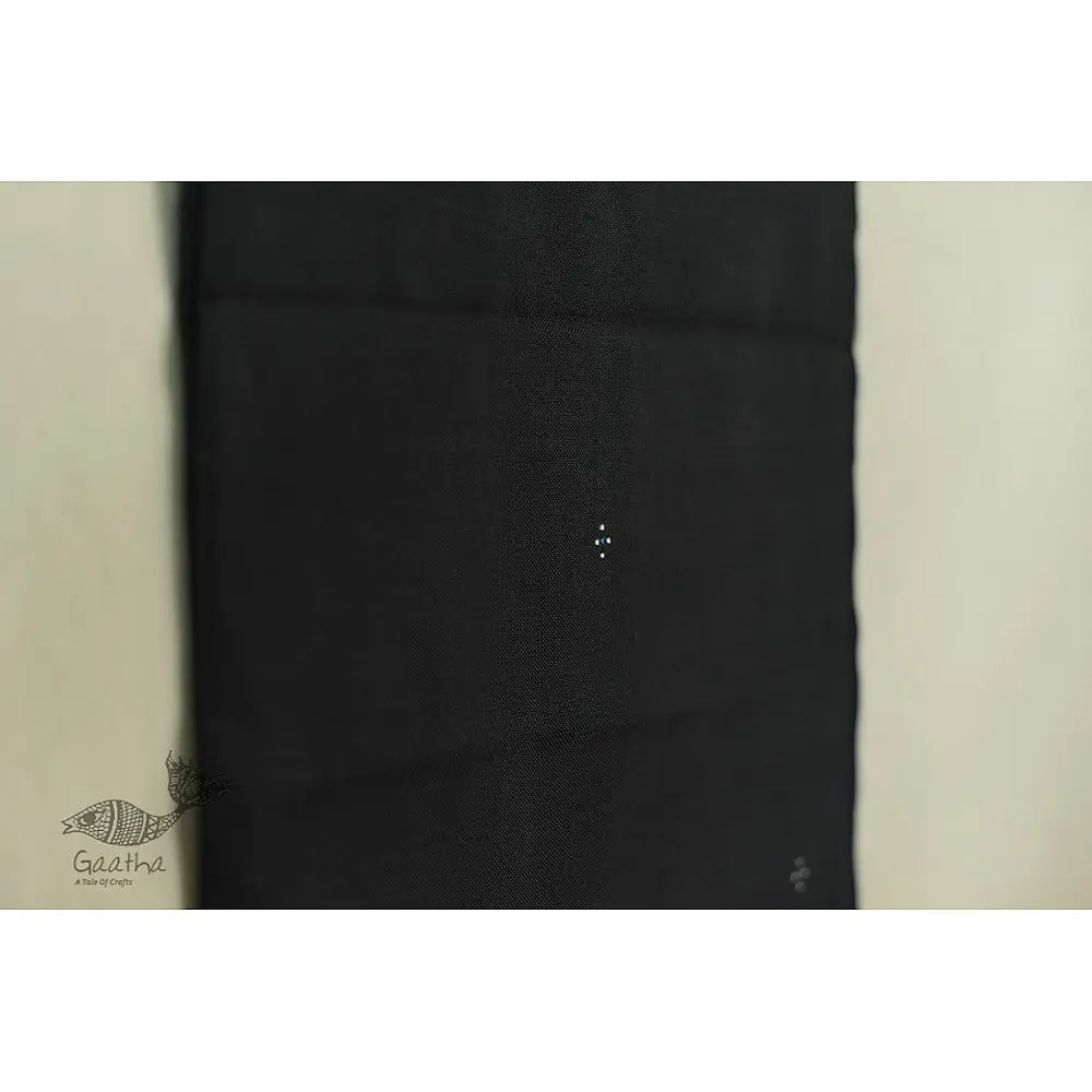 shop tangaliya cotton Scarf  - Carbon Black
