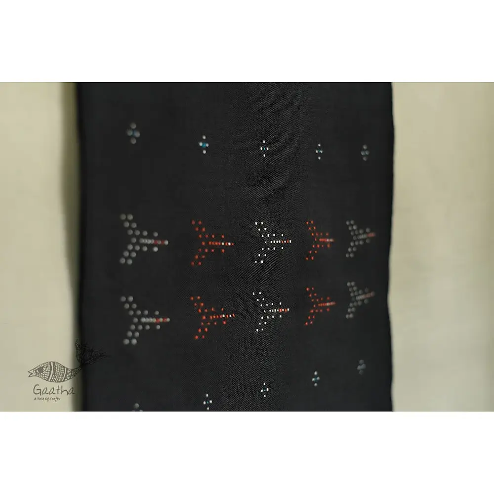 shop tangaliya cotton Scarf  - Carbon Black