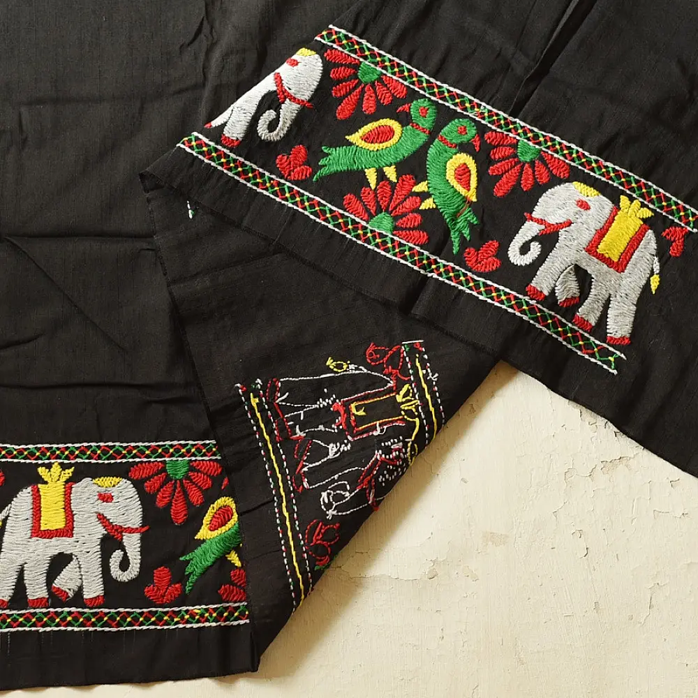 Embroidered Blouse Piece ( Unstitched ) 