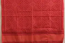 Vasant . वसंत | Handwoven Woolen Patola Shawl ~ Peach