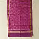 orchid purple pure silk patola stole with traditional phoolbati floral motifs for women
