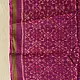 orchid purple pure silk patola stole with traditional phoolbati floral motifs for women