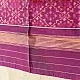 orchid purple pure silk patola stole with traditional phoolbati floral motifs for women