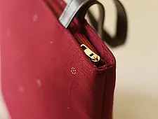 Dots & weaves ~ Tangaliya Purse / Shoulder Bag | Deep Red