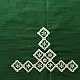 Embroidered Blouse Piece ( Unstitched )  - Green (Cotton Silk Fabric)