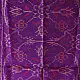 Purple Patola silk stole with traditional geometric pattern