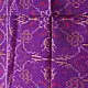 Purple Patola silk stole with traditional geometric pattern
