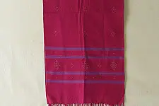 Tangaliya | Handloom Cotton Stole - Rani Pink