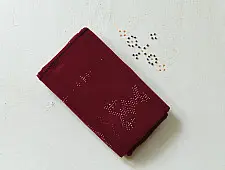 Tangaliya Handloom Woollen Shawl | Maroon | Unisex