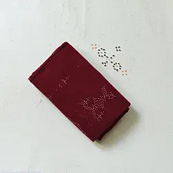 Tangaliya Handloom Woollen Shawl | Maroon | Unisex