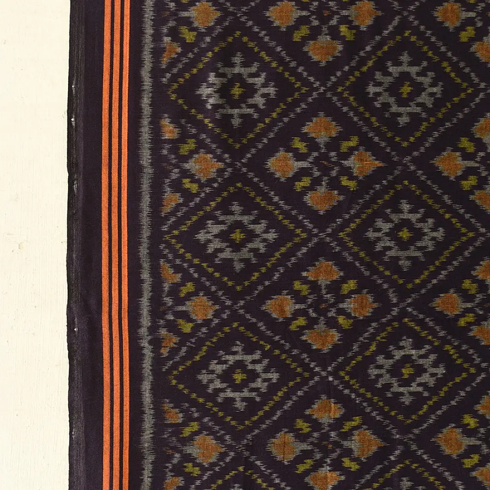 shop Handloom Cotton patola ikat Purple dupatta