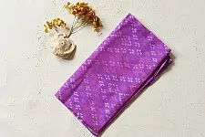 Rasika . रसिका ~ Patola Pure Silk Stole ~ Purple Diamond Design
