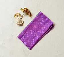 Rasika . रसिका ~ Patola Pure Silk Stole ~ Purple Diamond Design