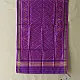 Purple Patola pure silk stole with diamond design