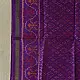 Purple Patola pure silk stole with diamond design