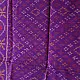 Purple Patola pure silk stole with diamond design