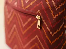 Dots & weaves ~ Patola Hand Bag  | Maroon