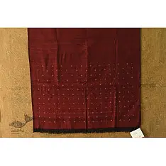 Handloom Cotton | Tangaliya Pant Material - Maroon