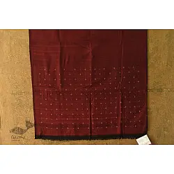 Handloom Cotton | Tangaliya Pant Material - Maroon