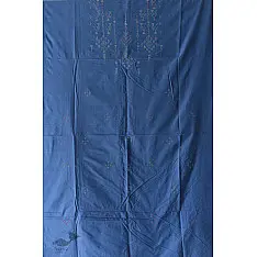 Handloom Cotton | Tangaliya Kurti Material - Blue