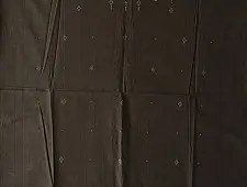 Handloom Cotton | Tangaliya Kurti Black Material - Sparrow Motif