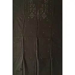 Handloom Cotton | Tangaliya Kurti Black Material - Sparrow Motif
