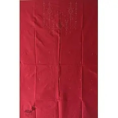 Handloom Cotton | Tangaliya Kurti Material - Magenta 