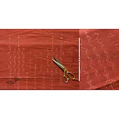 Handloom Cotton | Tangaliya Kurti Brown Material 