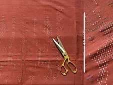 Handloom Cotton | Tangaliya Kurti Material - Brown