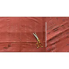 Handloom Cotton | Tangaliya Kurti Material - Brown