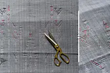 Handloom Cotton | Tangaliya Kurti Material - Grey / White & Black Dhupchav 