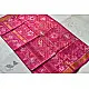exclusive silk handwoven narikunj partola pink saree with heavy pallu