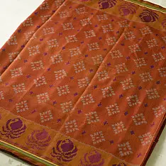 Champa - Chakli . चंपा - चकली | Handwoven Patola Cotton Saree - 5