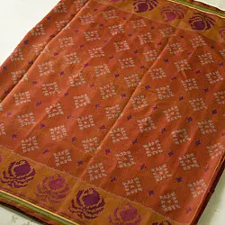 Champa - Chakli . चंपा - चकली | Handwoven Patola Cotton Saree - 5