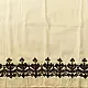 Embroidered Blouse Piece ( Unstitched )  - Kutchi Embroidery - Cream Color
