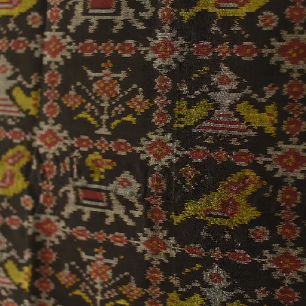 shop Handloom Cotton patola ikat dupatta Elephant Motif