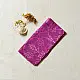 Magenta traditional Patola pure silk stole with geometric motifs