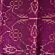 Magenta traditional Patola pure silk stole with geometric motifs