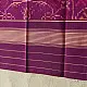 Magenta traditional Patola pure silk stole with geometric motifs