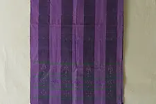 Tangaliya | Handloom Cotton Stole - Purple Stripe
