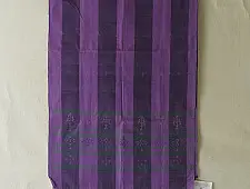 Tangaliya | Handloom Cotton Stole - Purple Stripe