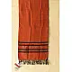 shop Tangaliya - Handwoven Cotton Rust Stole