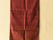 Tangaliya - Handwoven Cotton Scarves - Maroon
