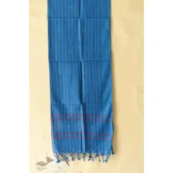 Tangaliya - Handwoven Cotton Scarves - Blue Stripe